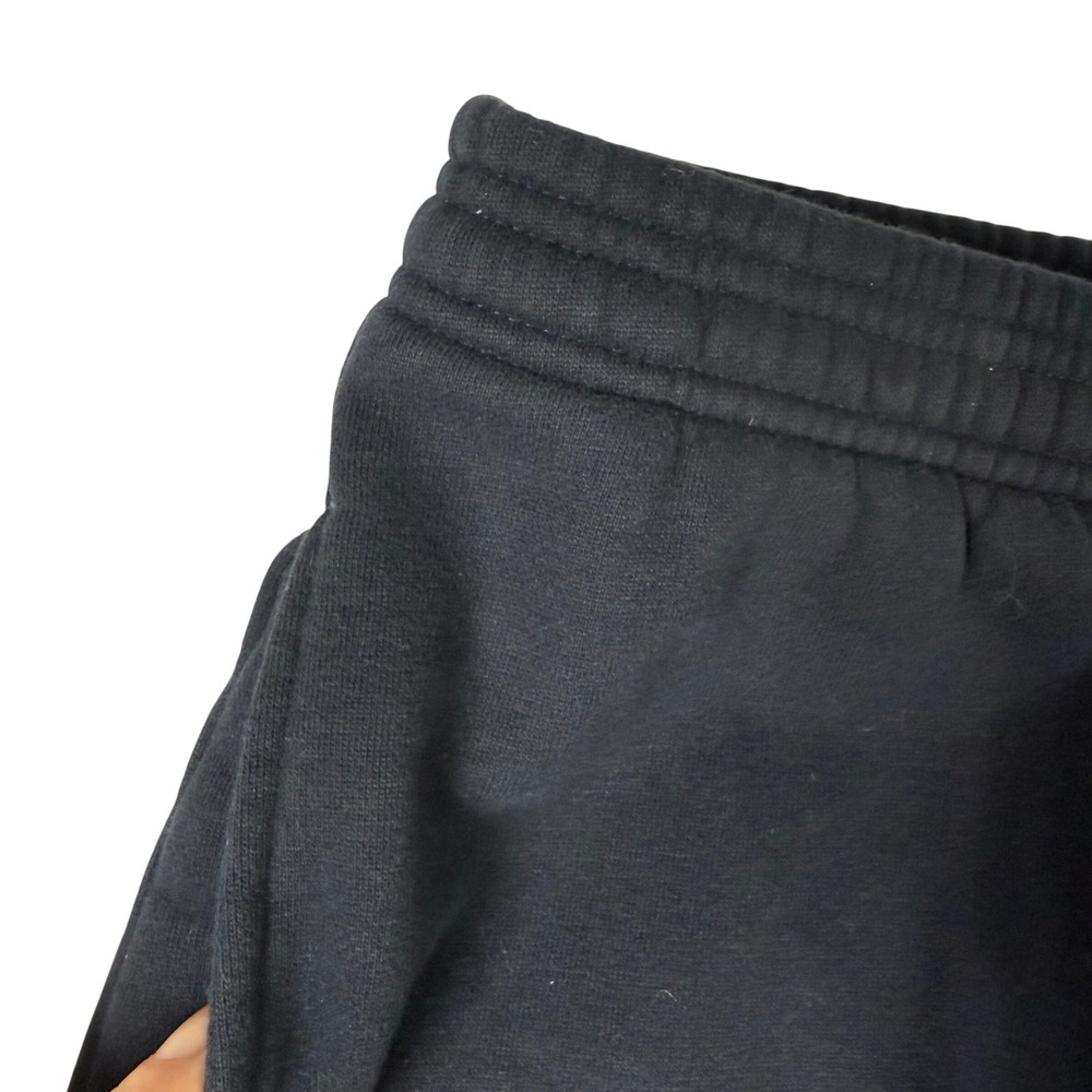 Aritzia Sweatfleece Boyfriend Wide Leg Sweatpants Womens Medium Navy Blue Cozy - Picture 4 of 11